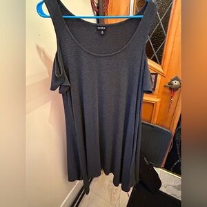 Torrid Charcoal Cold Shoulder Dress